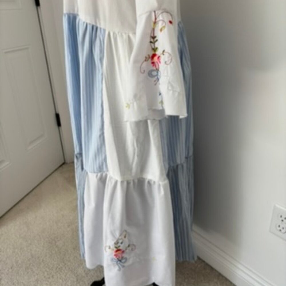 Vintage Boho Upcycled Handmade Festival Maxi Dress - Picture 7 of 12